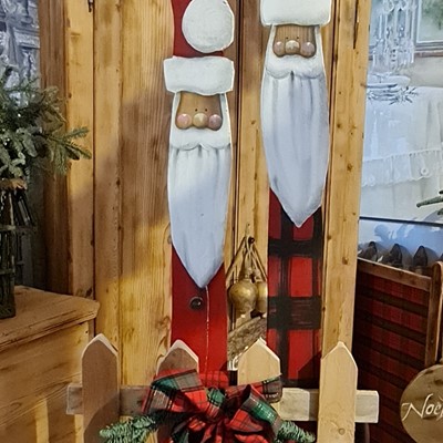Babbo Natale in legno